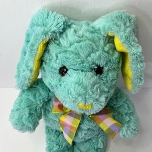 Homerbest Easter Bunny Rabbit Floppy Ears Plush Stuffed Animal Toy 14” Teal Blue